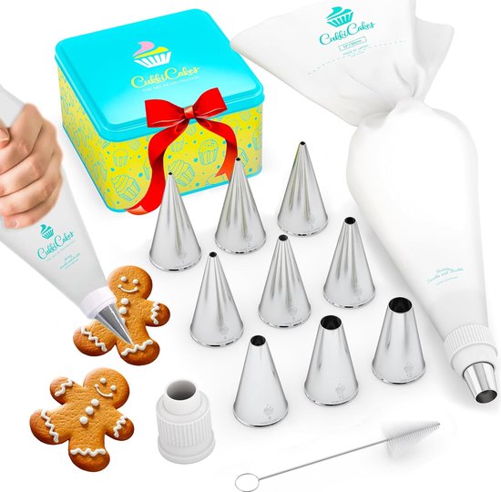 5 stuks spuitmonden, grote roestvrijstalen spuitmondenset, herbruikbaar, professioneel, naadloos, spuitmonden voor spuitzak, slagroomspuitmond voor taarten, koekjes, decoratie (1a, 1e, 1c, 9ft 356