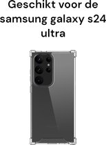 Samsung galaxy s24 ultra transparant antishock backcover - samsung galaxy s24 ultra doorzichtig antischok achterkant