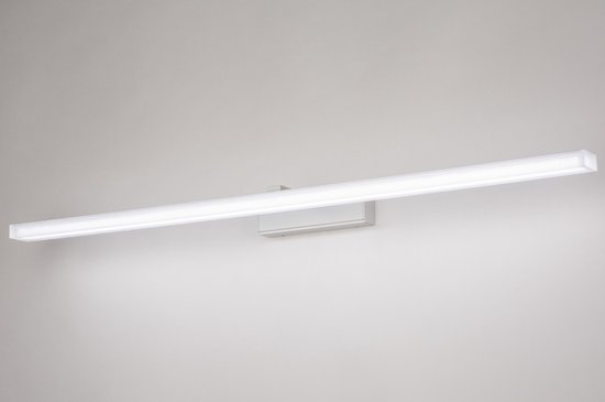 Lumidora Wandlamp 74406 - Voor binnen - MILAN - Ingebouwd LED - 18.0 Watt - 1000 Lumen - 3000 Kelvin - Wit - Metaal - Badkamerlamp - IP44