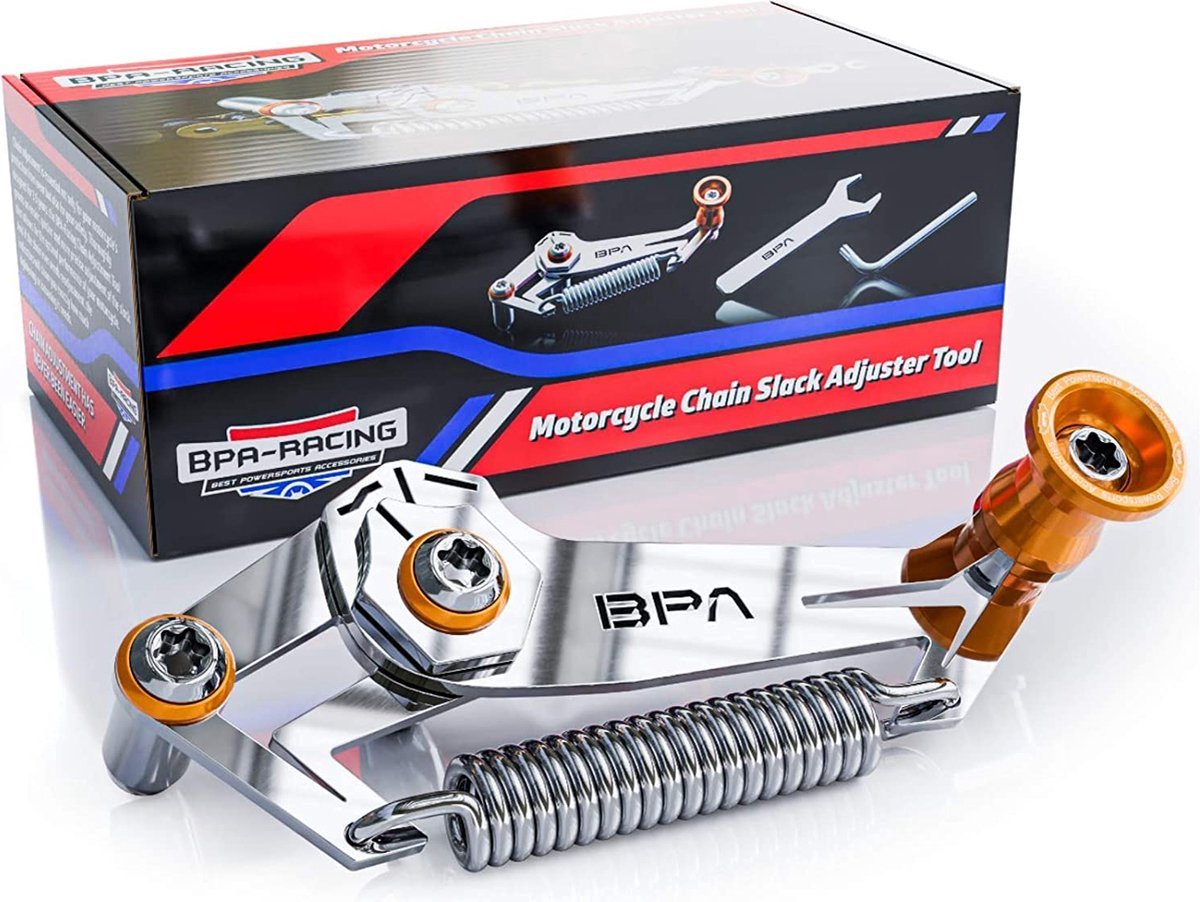 BPA RACING MOTORCYCLE SLACK ADJUSTER TOOL/ Afstelgereedschap voor motorfietsketting / ORANJE