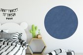 WallCircle - Wandcirkel ⌀ 150 - Leer - Blauw - Dierenhuid - Ronde schilderijen woonkamer - Wandbord rond - Muurdecoratie cirkel - Kamer decoratie binnen - Wanddecoratie muurcirkel - Woonaccessoires