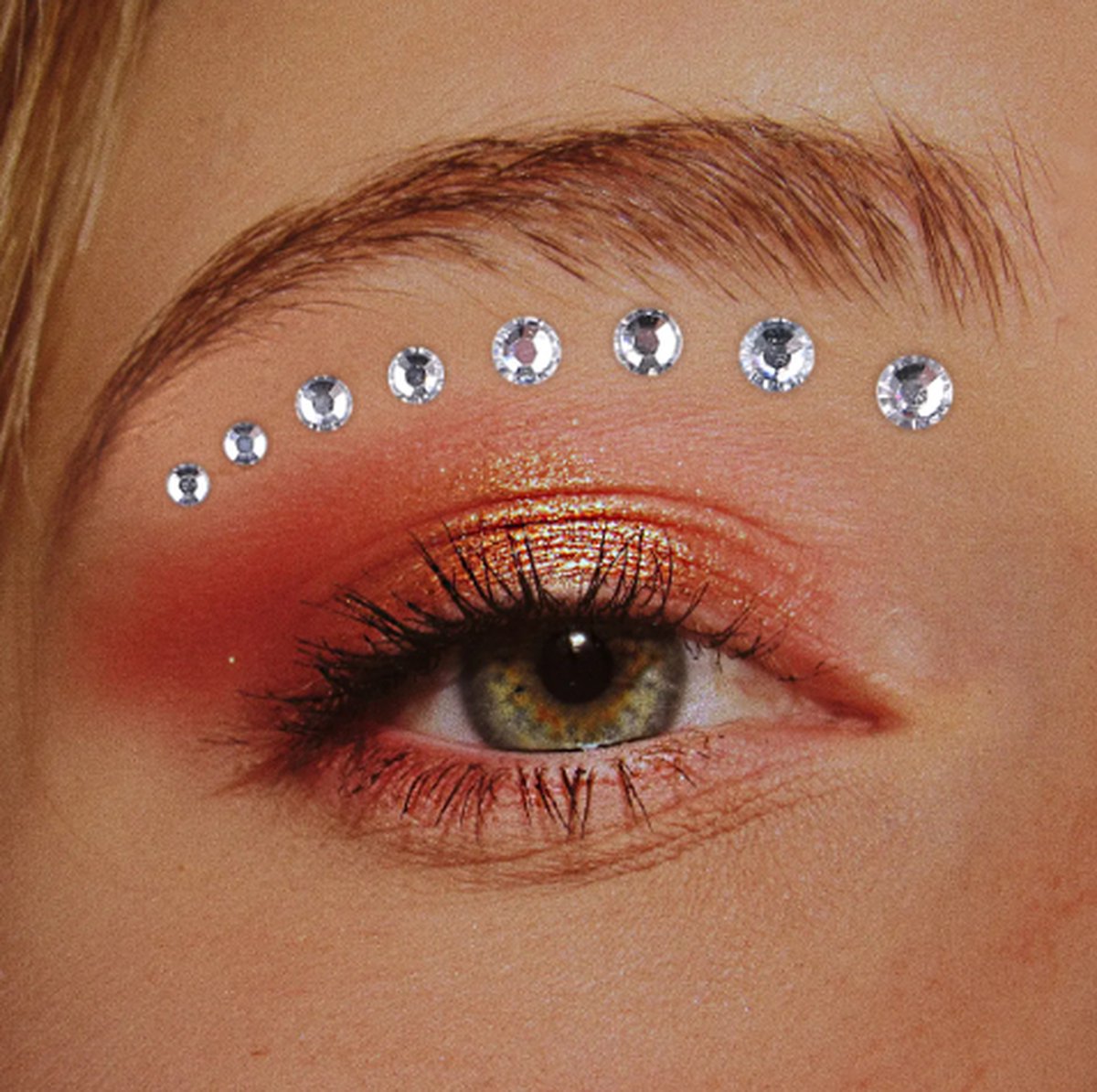 Gezicht Diamantjes | Glitter Steentjes | Diamant Sticker Vel | 100 STUKS — afbeelding 5