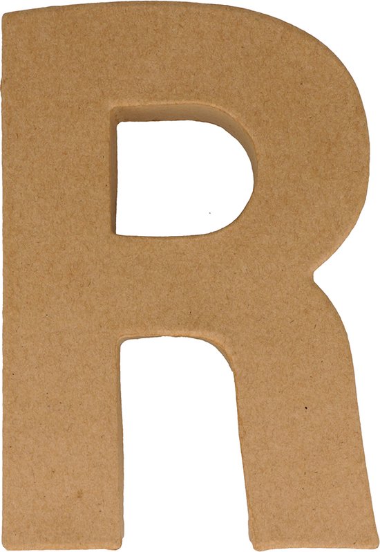 Artemio letter R papier-maché 15 cm