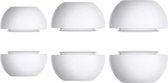 Embouts auriculaires Ibley en Siliconen pour Apple AirPods Pro (1ère génération) blanc - Bouchon d'oreille en Siliconen - Taille S/M/L - 3 paires - 3 tailles