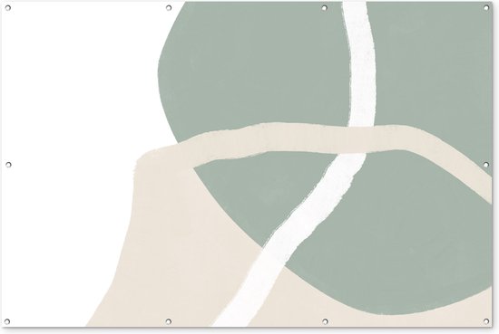 Décoration murale Minimalisme - Pastel - Design - 180x120 cm - Affiche jardin - Toile jardin - Affiche extérieur