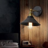LuxiLamps - Industriële Metalen Wandlamp - Wandkandelaar Licht - E27 - Decor Muur Verlichting - Sfeerverlichting - Moderne Muurlamp