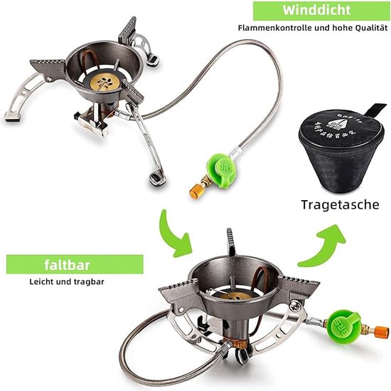Outdoor Camping Hot Tent Kachel \ kampeergasfornuis Draagbaar inklapbaar, ‎22 x 15 x 10 cm van OutDoor — afbeelding 4