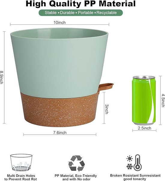 Nature - Plantentrolley - Antraciet - ⌀30 cm