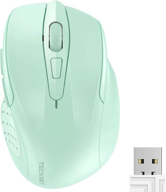 TeckNet Pro 2.4G Draadloze Muis, M3 | 2600DPI | Groen