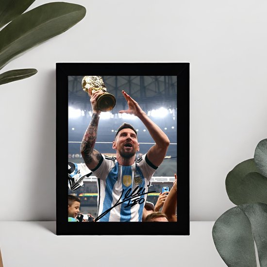 Kevin De Bruyne En Erling Haaland Kunst - Gedrukte Handtekening - 10 X 15 Cm In Klassiek Zwart Frame Manchester City Voetbal