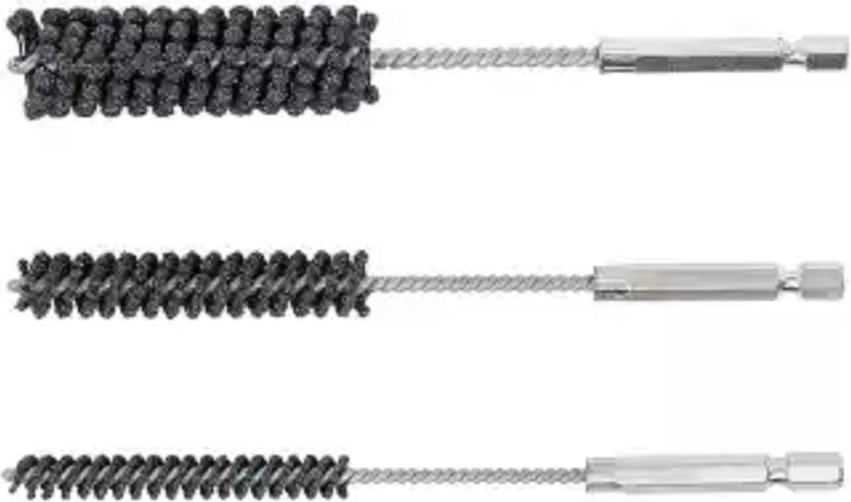 Hoonsteen-Weber Tools hoonsteen Geschikt voor cilinder-korrel 60 / 80, 8-12-20 mm 3-dlg -WT-1358-Hoonapparaat-set flexibel aandrijving buitenzeskant (1/4")