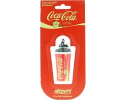 Coca-Cola Vanilla Auto Luchtverfrisser – Rode Auto Geurhanger – Verfrissende Vanille Cola Geur voor Auto, Camper & Interieur