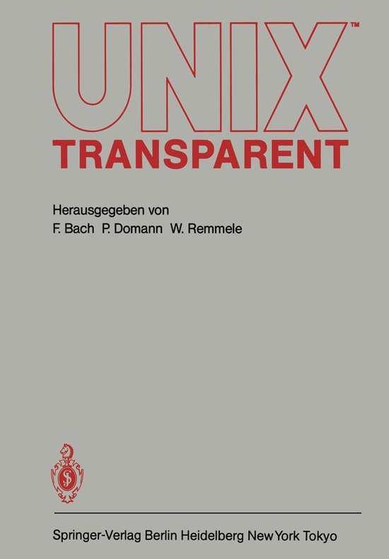 Unix Transparent - cover