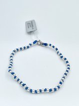 Spadarella Gioielli - SPBR01 - Armband - 925 Zilver - 3 mm - Cerulean blue 1318 - 19 Cm
