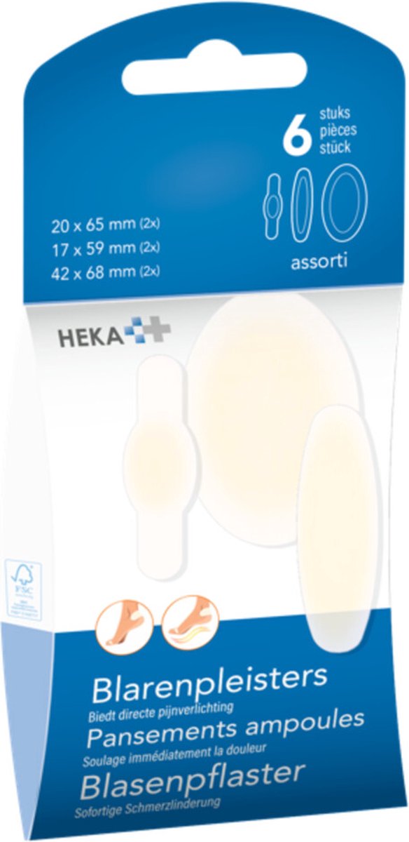 Goedkoopste Heka Blarenpleister Assortie 6 stuks