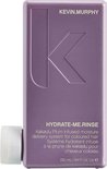 Bouteille KEVIN.MURPHY Hydrate-Me.Rinse violette avec logo K et bouchon blanc.