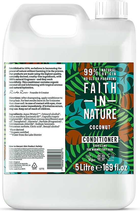 Faith in Nature Coconut Conditioner Navulverpakking