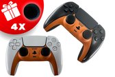 TURQERO Playstation 5 controller faceplate set - Controller behuizing - Oranje - Geschikt voor playstation 5 controller - Inclusief Thumb Grips