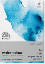 Winsor & Newton Watercolour Blok - 300 g/m2 - A4 - 12 vel