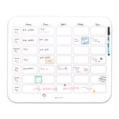 GreenStory - Familiekalender XL- Familie Kalender - 5 personen - Sticky Whiteboard - met Sticky Pen