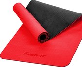 Yoga mat - Yogamat - Fitness mat - Sport mat - Fitness matje - Pilates mat - Oprolbaar - 190 x 60 x 0.6 cm - Rood