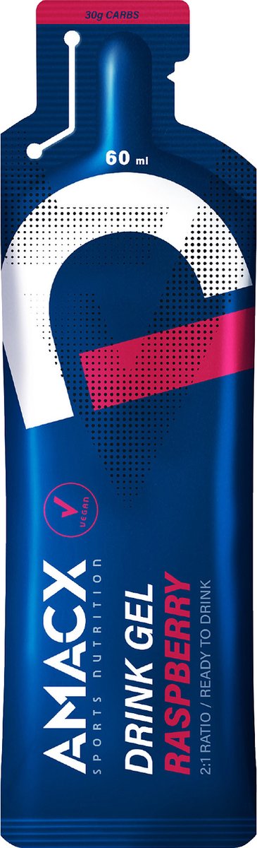 Amacx Drink Gel - Sportgel - Energy Gel - Energiegel - Raspberry - 12 pack — afbeelding 2