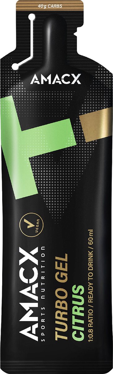 Amacx Turbo Gel - Sportgel - Energy Gel - Energiegel - Citrus - 12 pack — afbeelding 2