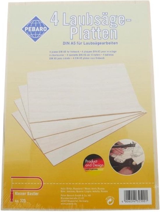 Trustleaf 60cm x 3mm berken hardhout houten pluggen/ambachtelijke sticks (100 stuks