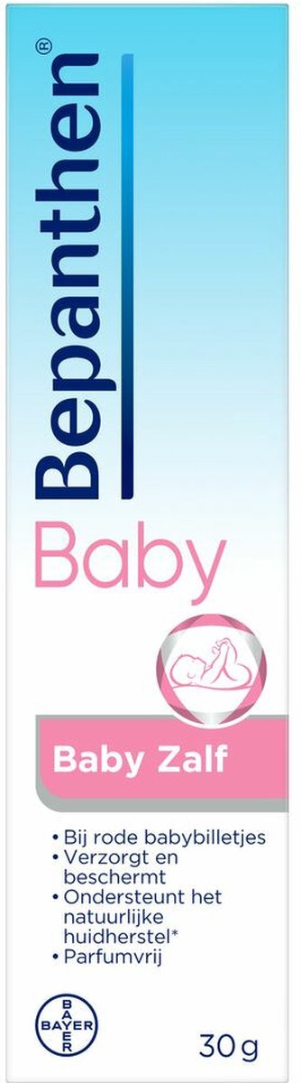 Bepanthen Baby Zalf - beschermt tot wel 10u lang en helpt snel - rode babybilletjes - 30 gram - Bepanthen