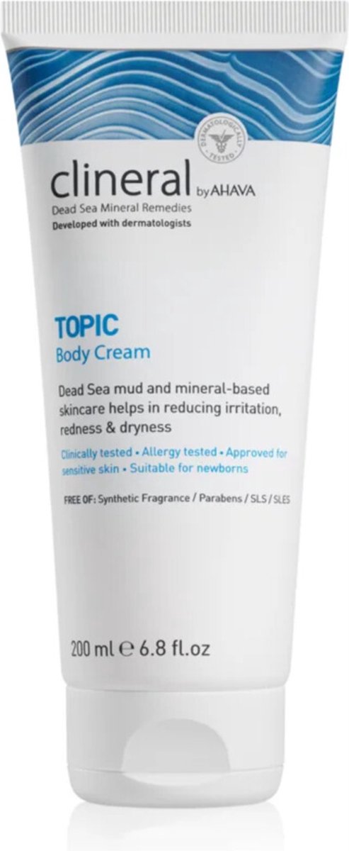 Goedkoopste AHAVA CLINERAL TOPIC Lichaamscreme - Verlicht Droogheid & Irritaties | Vermindert Roodheid | Herstellend & Hydraterend | Body Cream | Moisturizer voor een droge huid & gezicht | Bodycreme voor mannen & vrouwen - 200ml