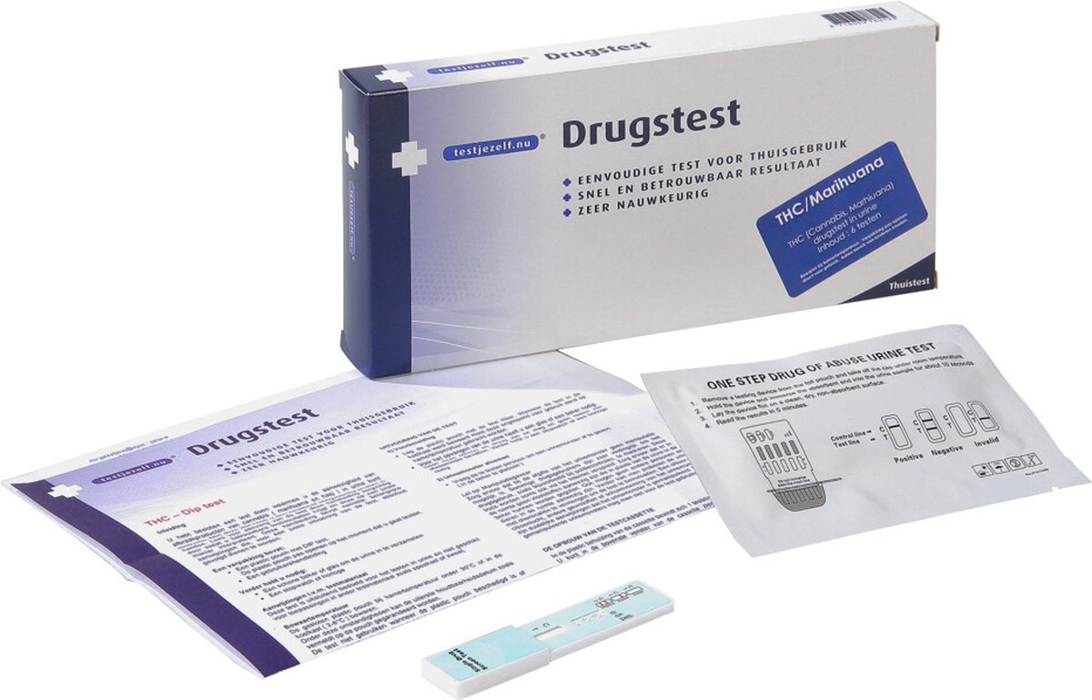 Goedkoopste Testjezelf.nu - Drugtest THC (Cannabis) - 6 stuks