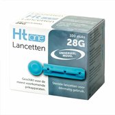 HT One Lancetten 28G - 100 stuks HT One - Blauw - Voor het prikken van capillair bloed - 28 Gauge