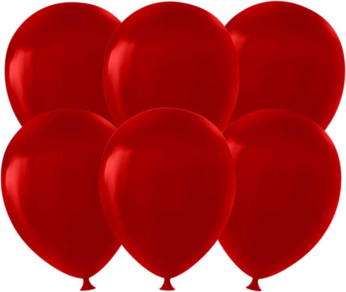 Party balloons - Metallic ruby (6pcs)