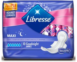 Libresse Maandverband Goodnight Maxi — 10 stuks