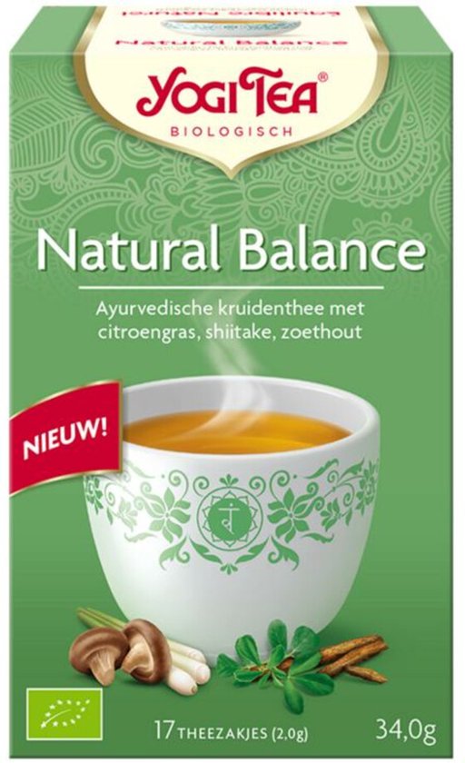 Yogi Tea Natural Balance Pack - 6 paquets de 17 sachets de thé