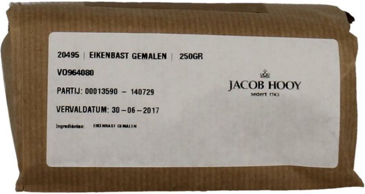 Goedkoopste Jacob Hooy Eikenbast Gemalen 250 gr