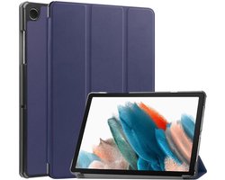 Tablet Hoes Geschikt voor Samsung Galaxy Tab A11 Plus / Tab A9 Plus | Book Case met Standaard | Kunstlederen Beschermhoes | Tri-fold | Blauw