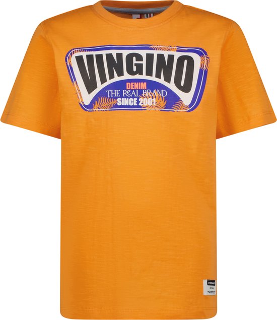 Vingino T-shirt Hefor Jongens T-shirt - Soda Orange - Maat 176