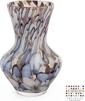 Design vaas PARMA - Fidrio PETAL - glas, mondgeblazen bloemenvaas - hoogte 28 cm