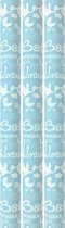 Benza cadeaupapier - Inpakpapier voor geboorte jongen Babyshower - 200 x 70 cm - 3 rollen