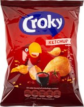 Croky Ketchup chips vegetarisch-vegan-glutenvrij-lactosevrij 20 zakjes x 40 gram