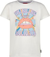 Vingino T-shirt Harloua Meisjes T-shirt - Real White - Maat 116