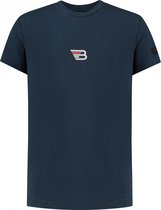 Ballin Amsterdam T-shirt with front and backprint Jongens T-shirt - Navy - Maat 12