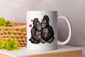 Mok Gorilla valentine - Gift - Cadeau - CouplesGoals - TogetherForever - HappilyEverAfter - LoveWins - SamenGelukkig - EeuwigeLiefde - LiefdeVoorAltijd - MijnSchat