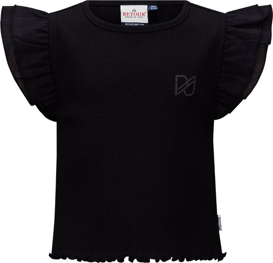Retour jeans Royce Filles T-shirt - noir - Taille 7