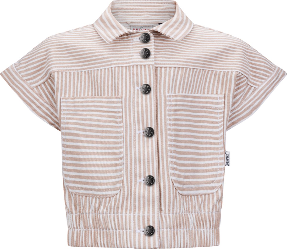 Retour jeans June Meisjes Jas - optical white - Maat 6