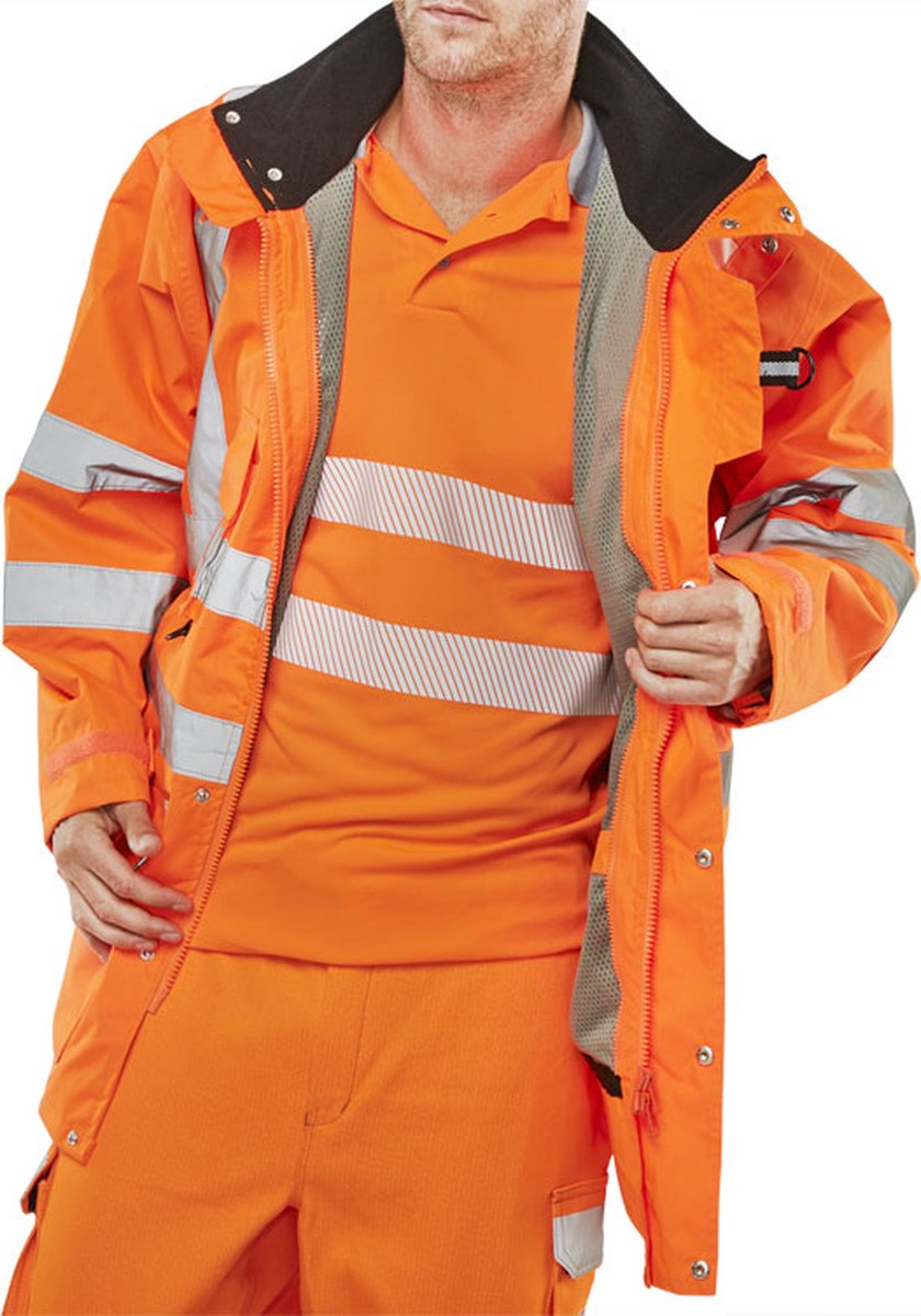 Beeswift ELSENER 7in1 Jas - Oranje - Maat L