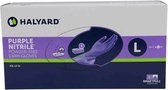 Pack économique 2 X Halyard Safeskin nitrile non poudré violet - Grand 100 pièces (52003M)