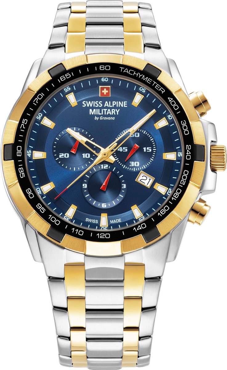 Swiss Alpine Military Star Fighter Chrono SAM7043.9142 mannen horloge