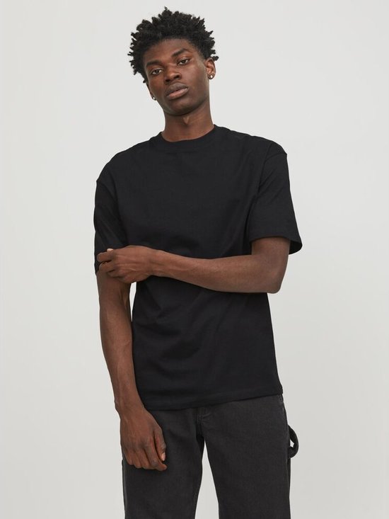 Jack & Jones Jack& Jones Jjebradley Tee Ss O-Neck Black ZWART M